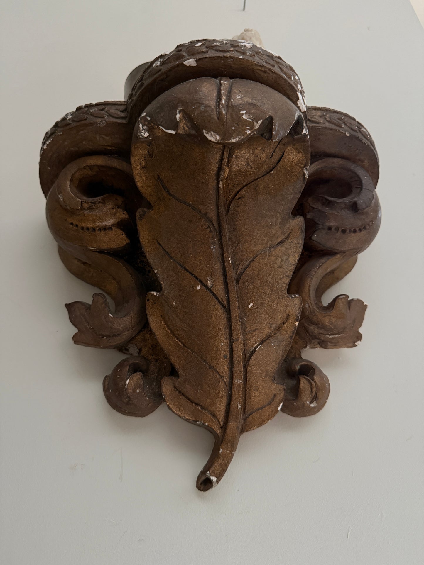 Stunning antique plaster corbel / shelf