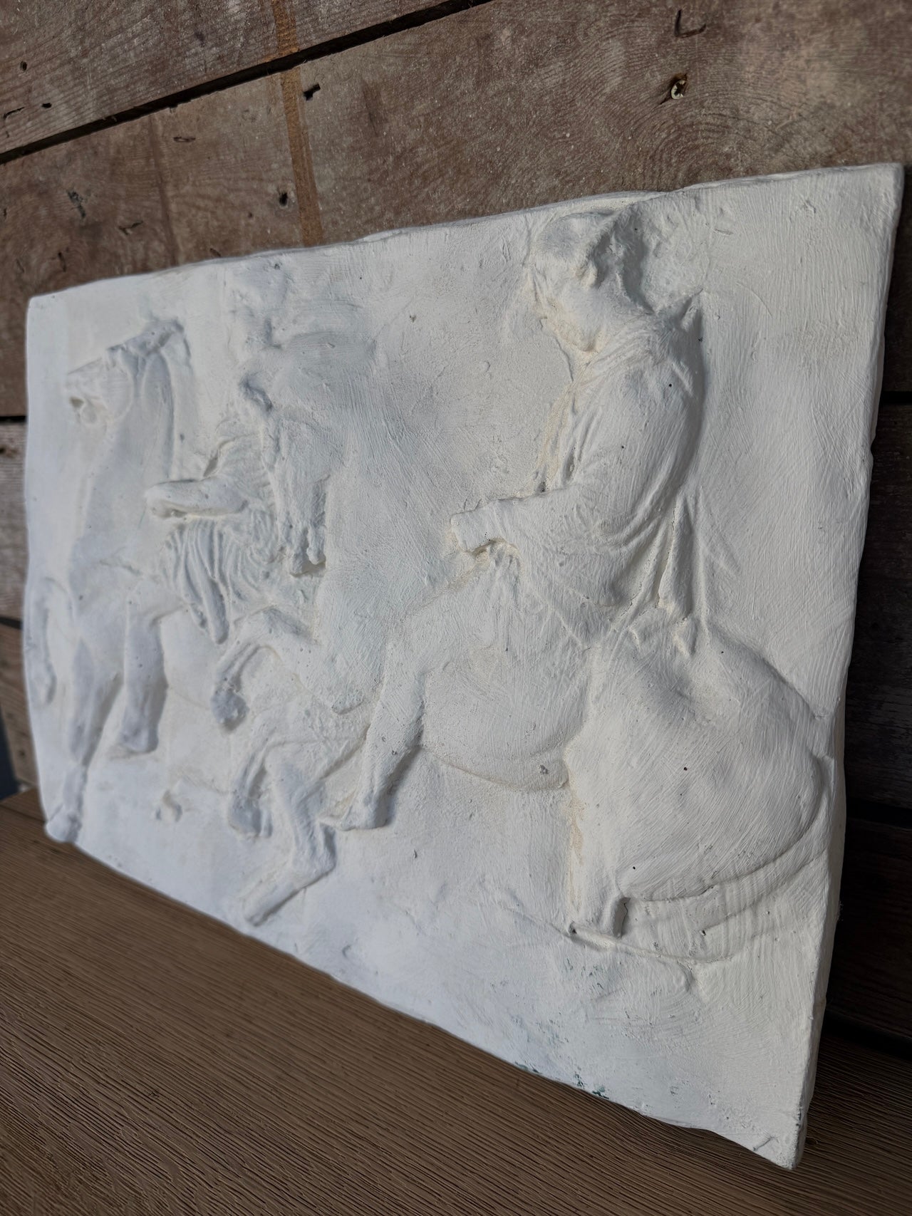 Pair of Parthenon Frieze plaster reliefs