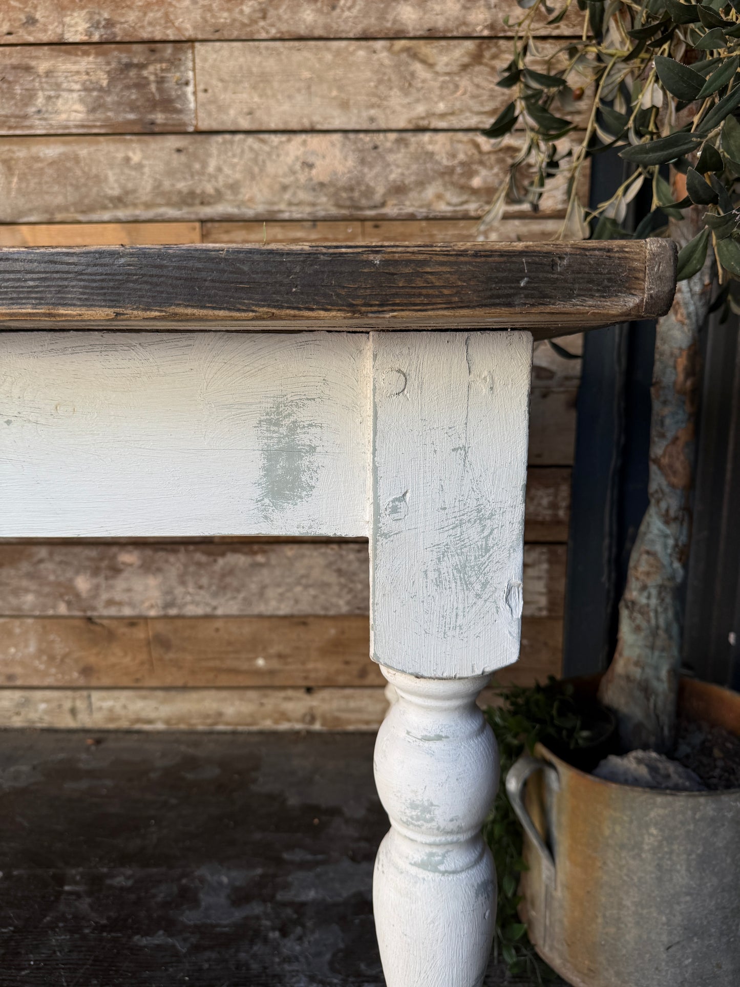 Large rustic 3.4m farmhouse table
