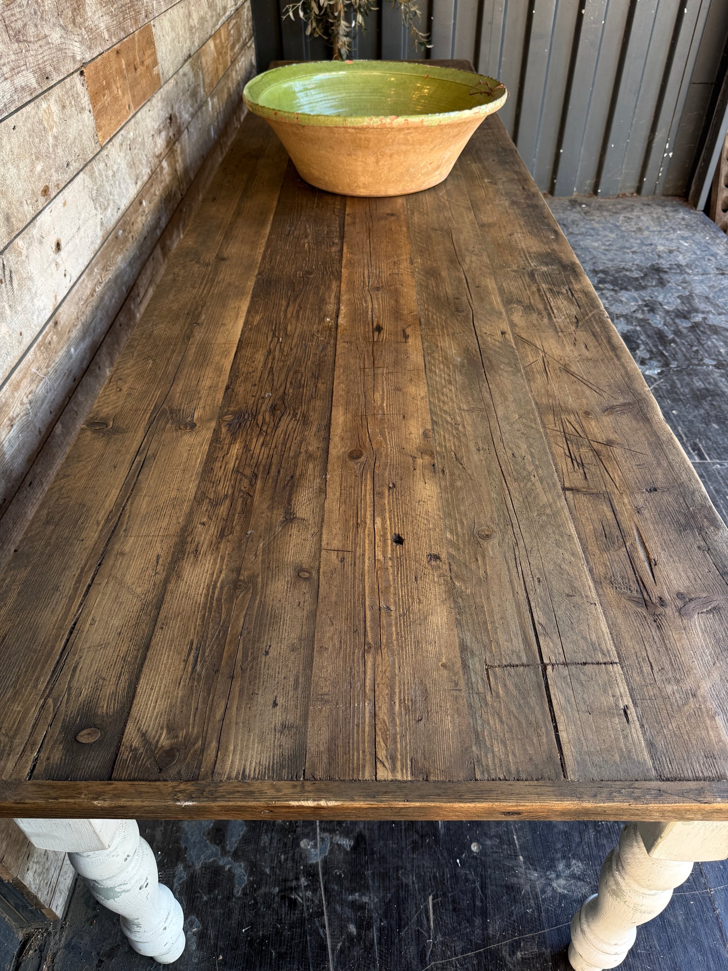 Large rustic 3.4m farmhouse table