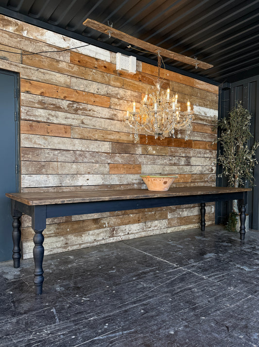 Large rustic 3.2m farmhouse table