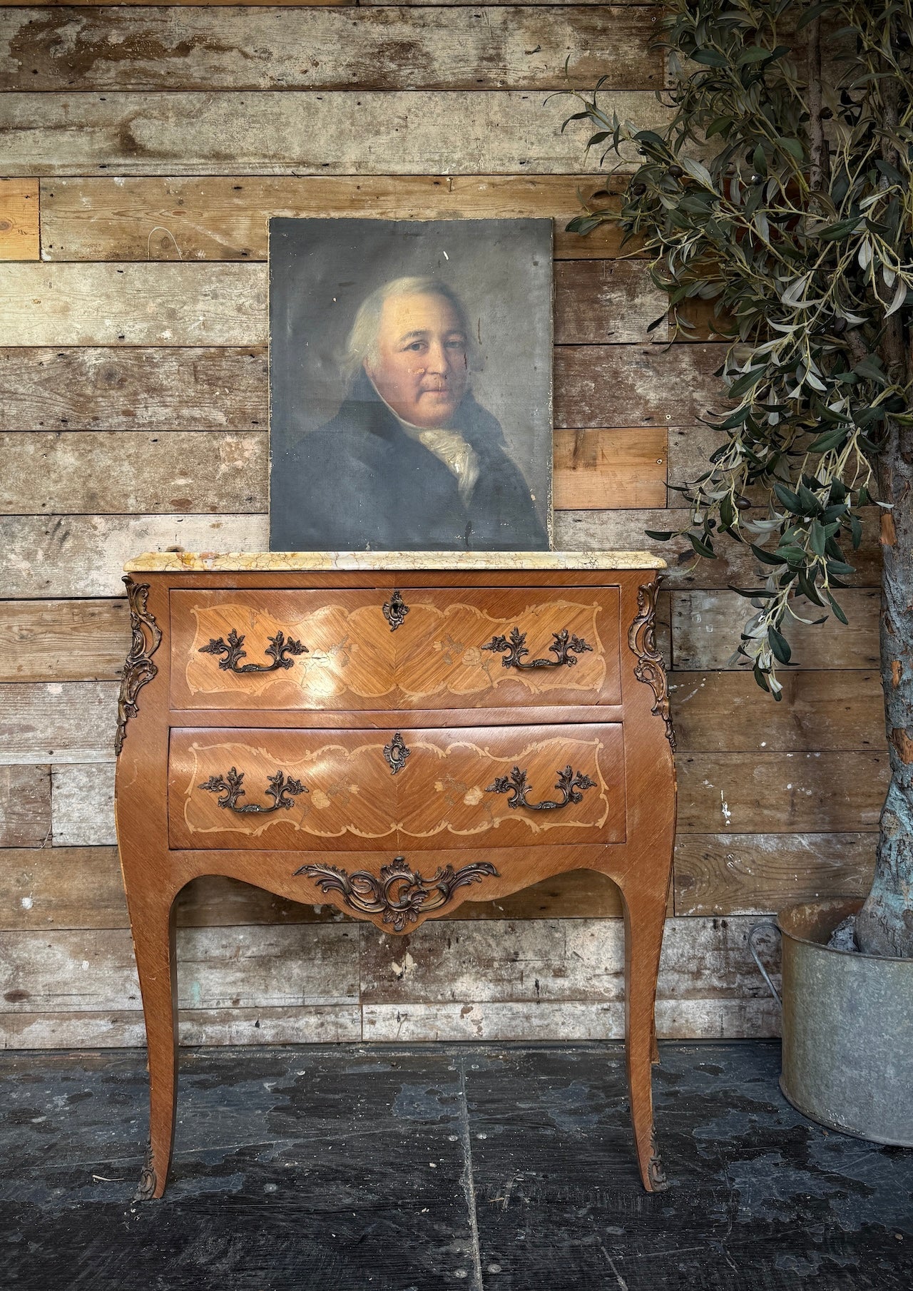 Louis XV Style Bombe Chest of Drawers