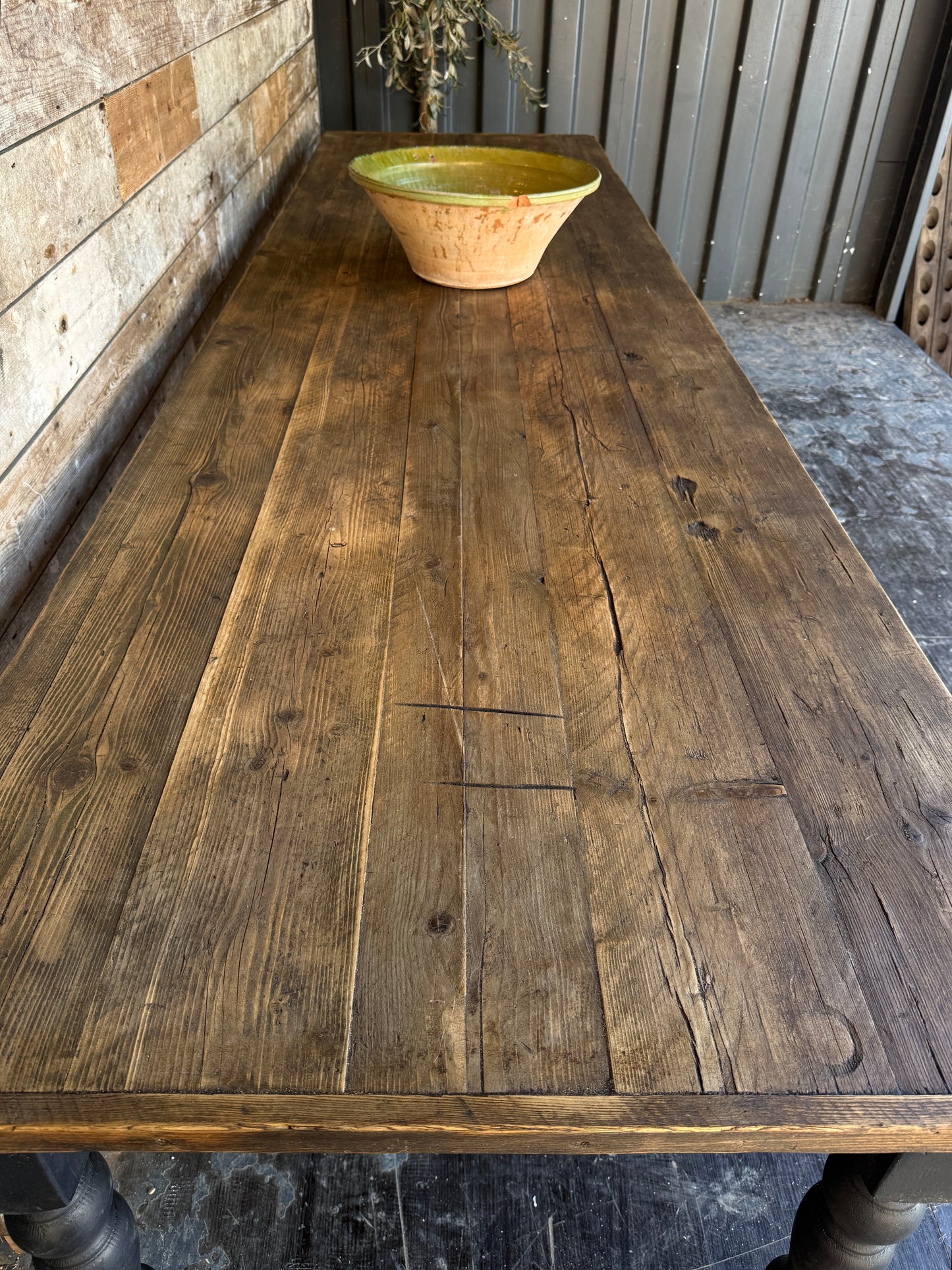 Large rustic 3.2m farmhouse table