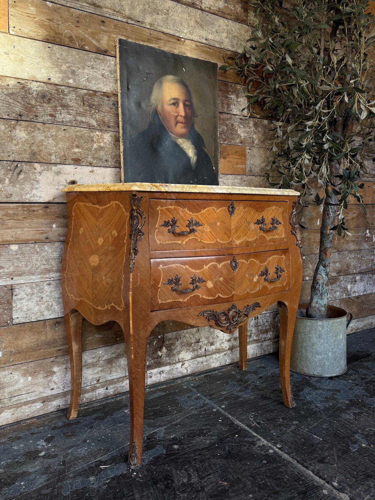 Louis XV Style Bombe Chest of Drawers