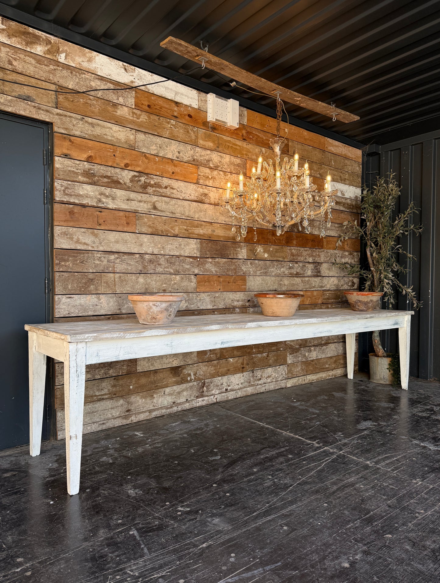 Large rustic 3.4m farmhouse table