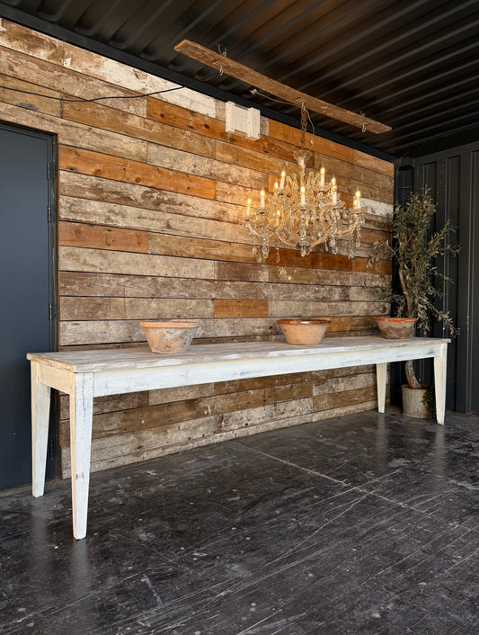 Large rustic 3.4m farmhouse table