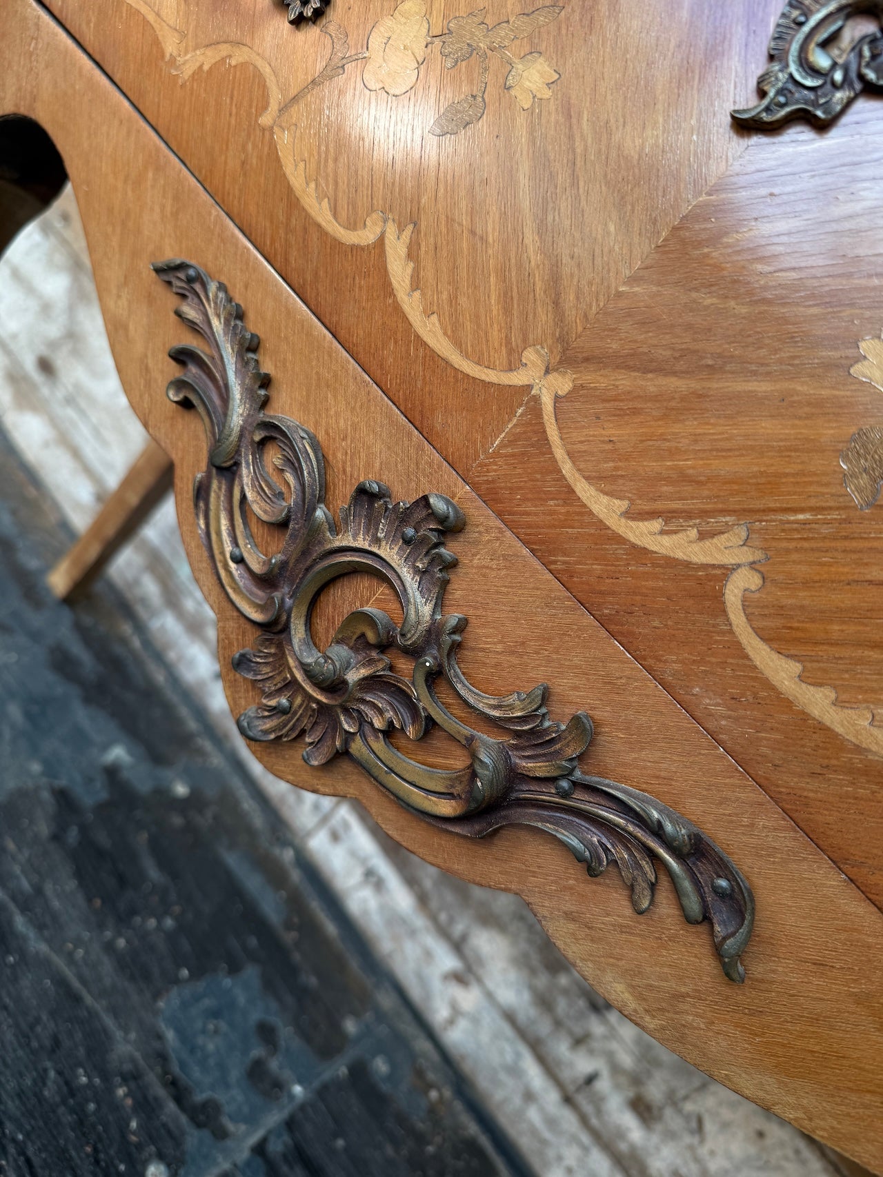 Louis XV Style Bombe Chest of Drawers