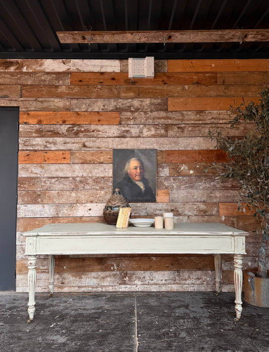 Lovely rustic painted console table