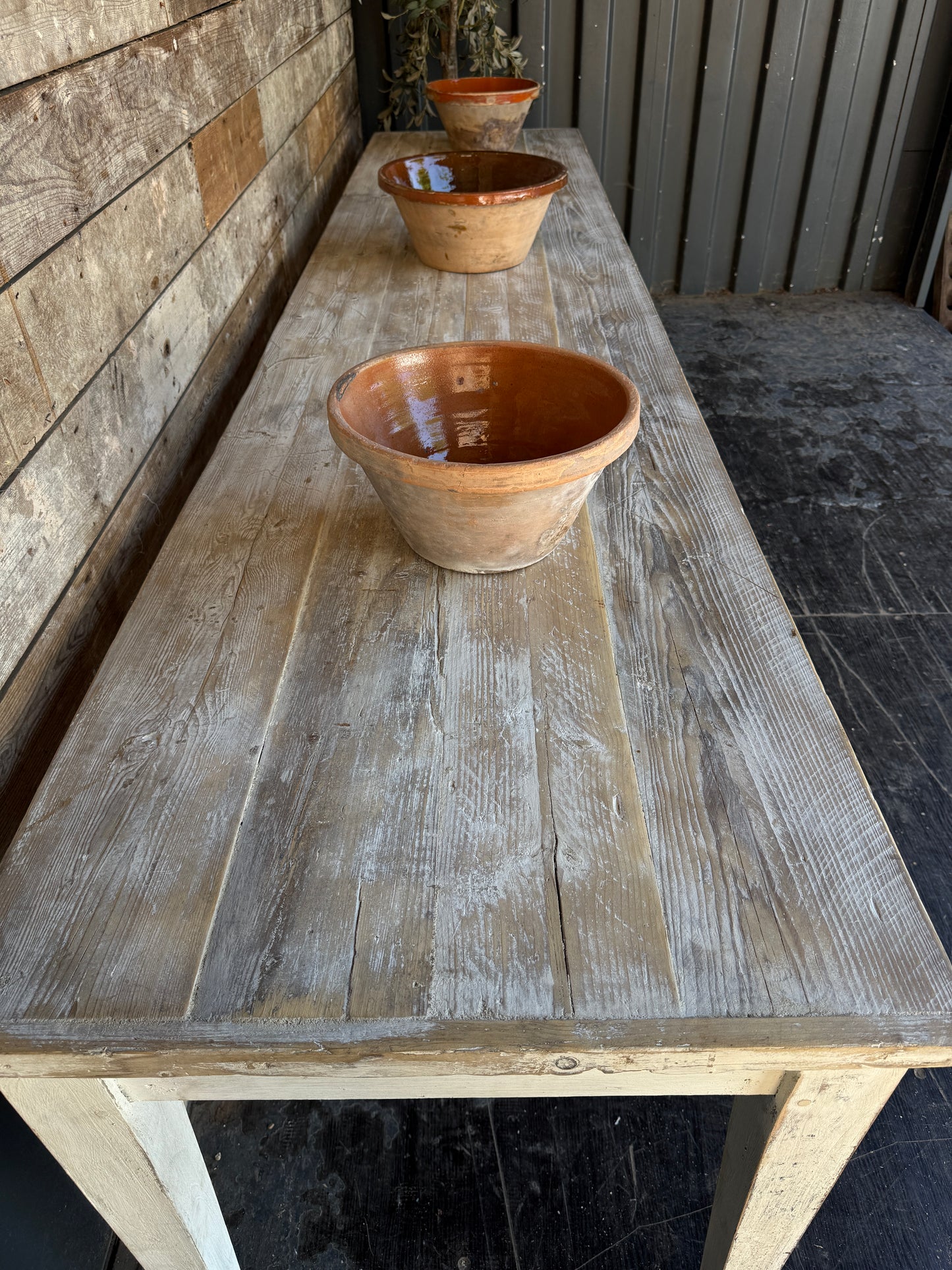 Large rustic 3.4m farmhouse table