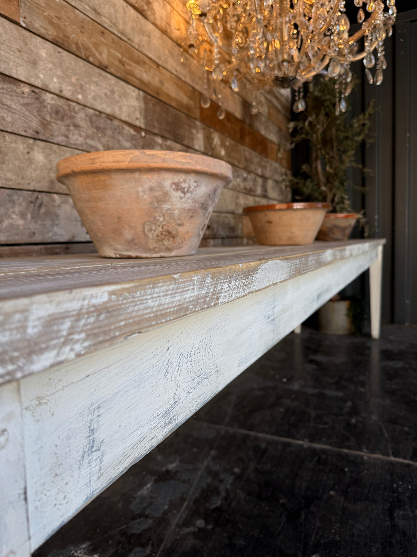 Large rustic 3.4m farmhouse table