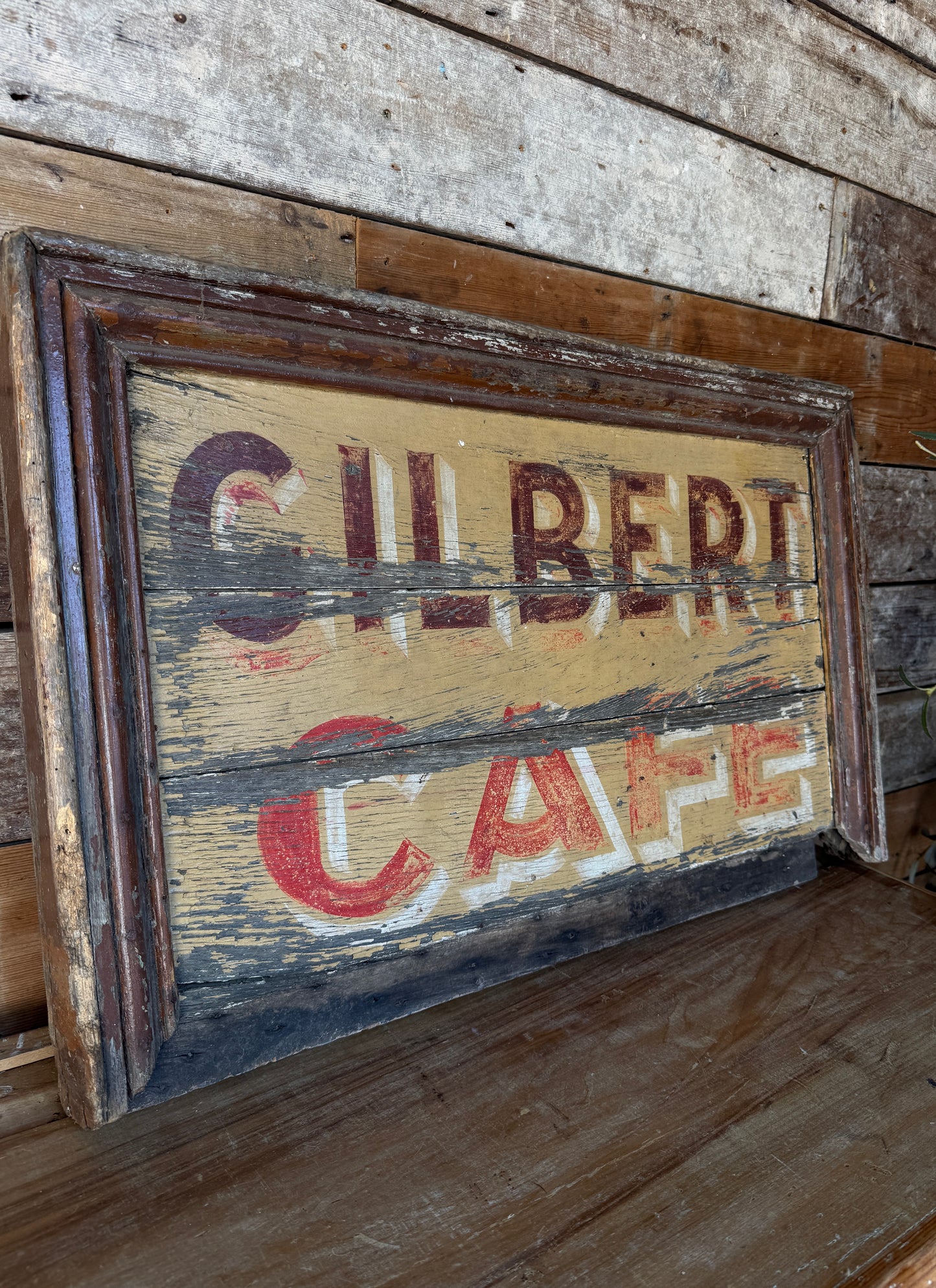 French Gilbert Cafe Sign