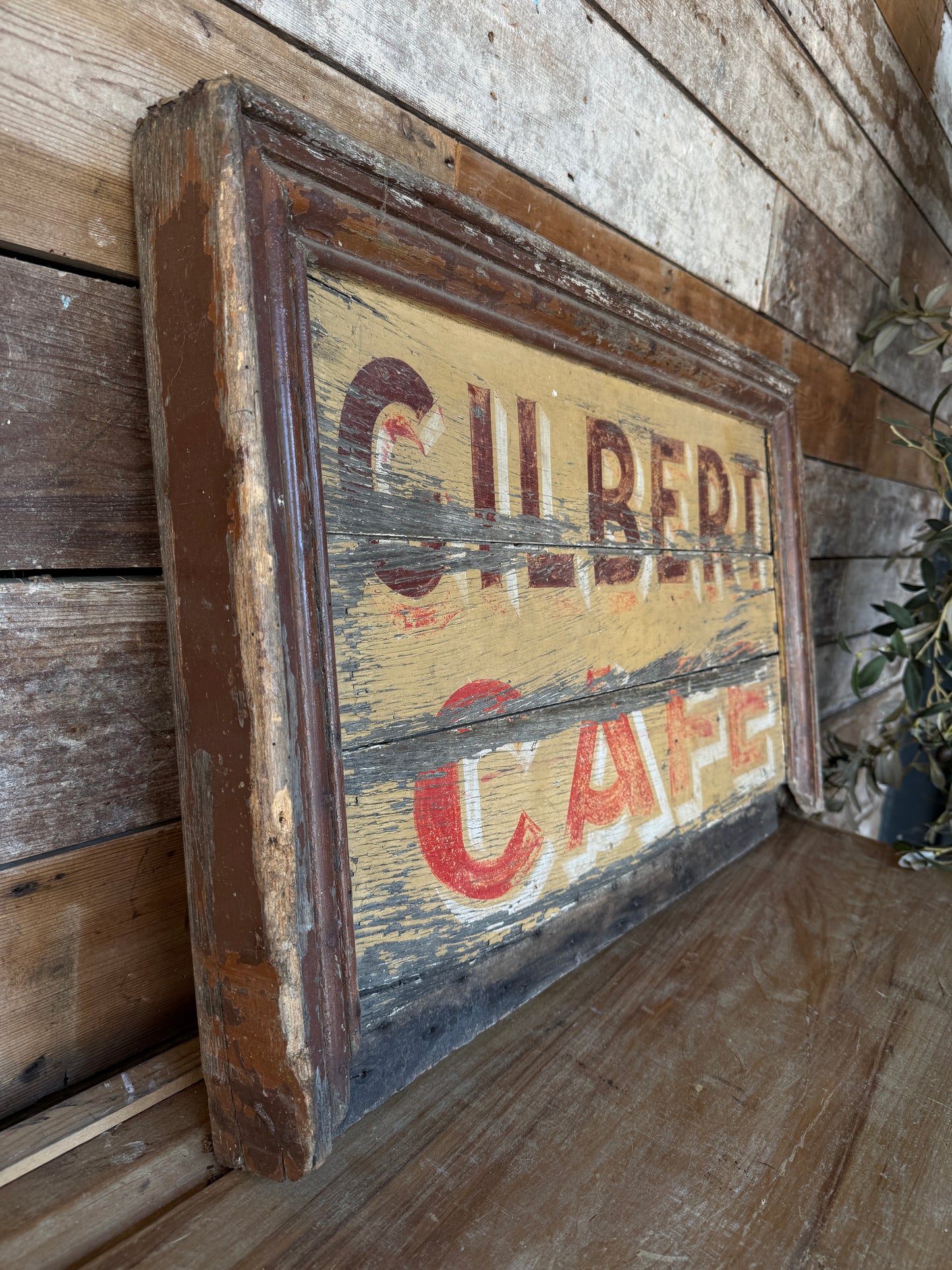French Gilbert Cafe Sign