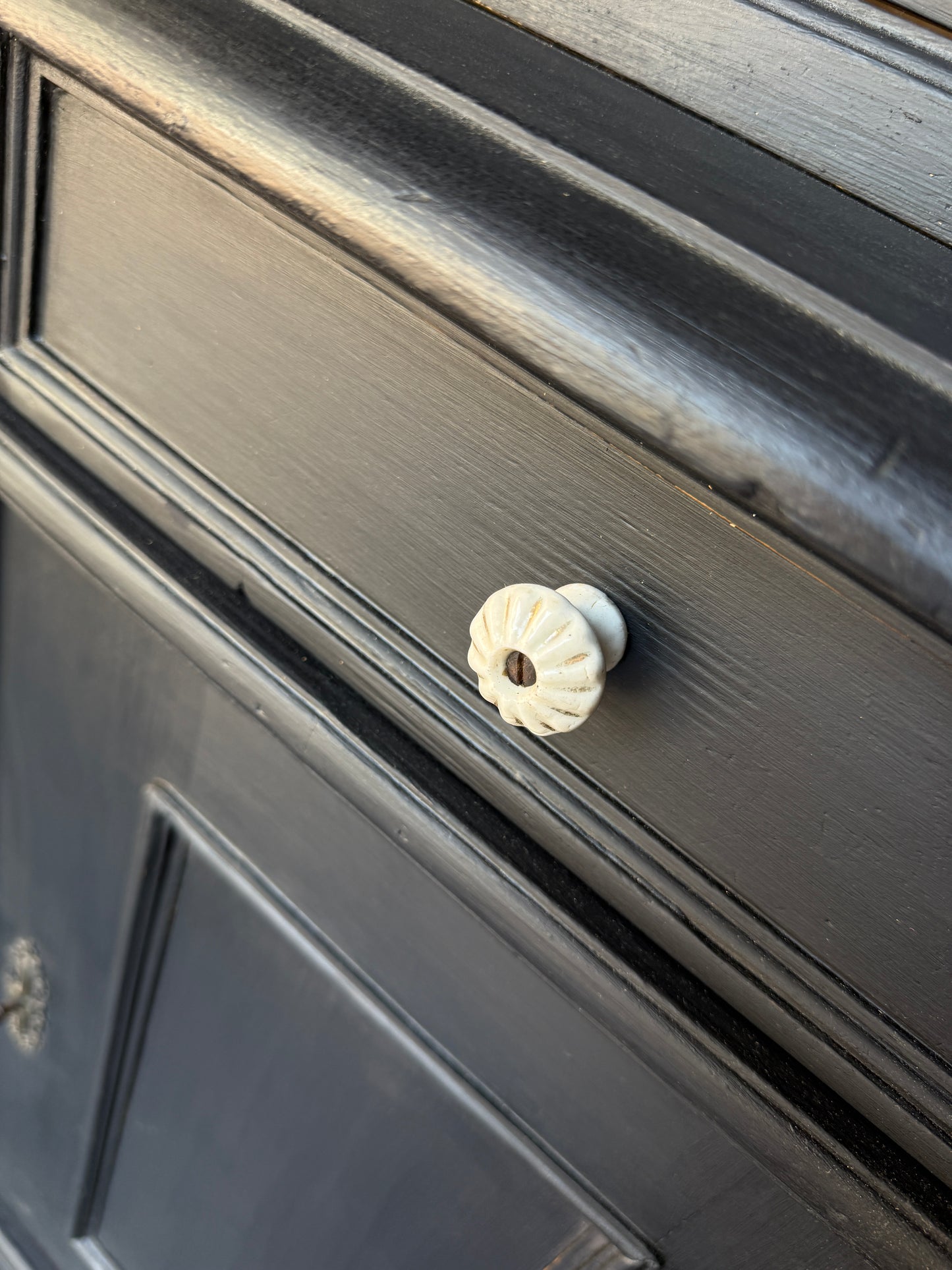Glazed painted Victorian dresser