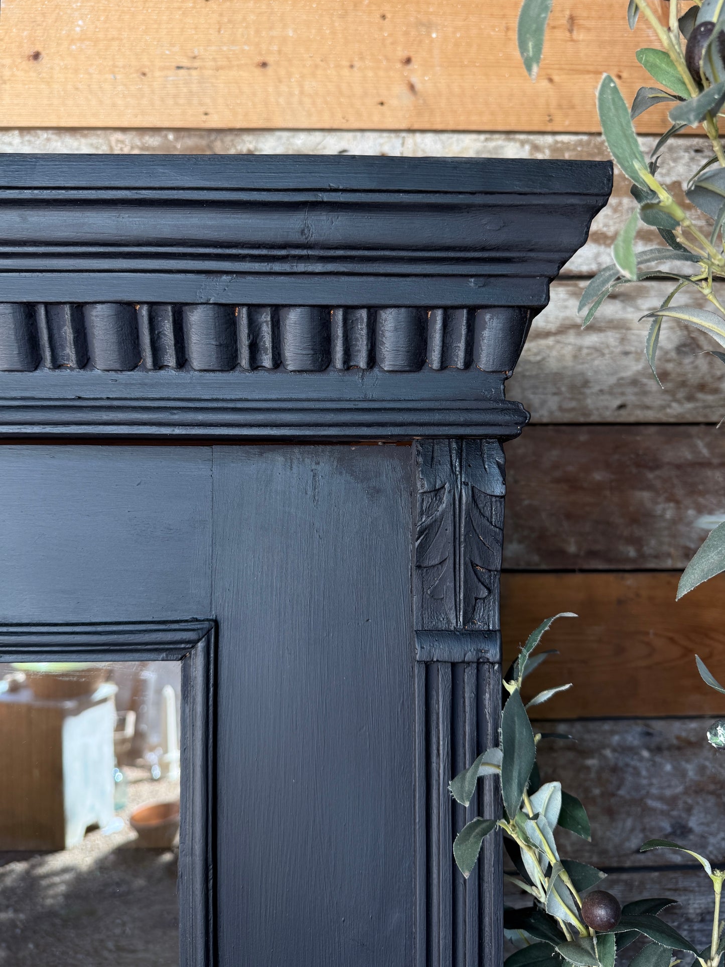 Glazed painted Victorian dresser