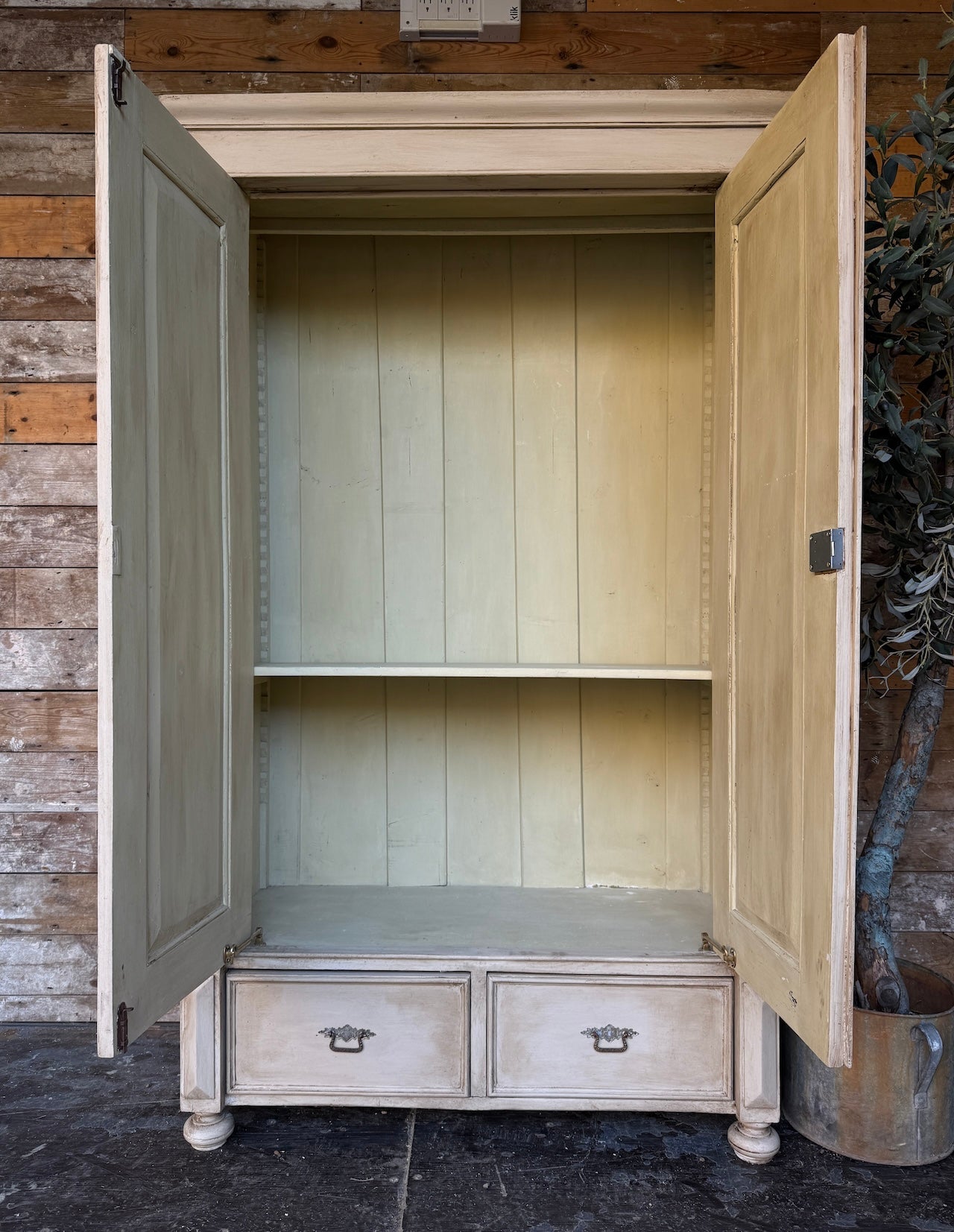 Lovely vintage cloaks cupboard / child's wardrobe