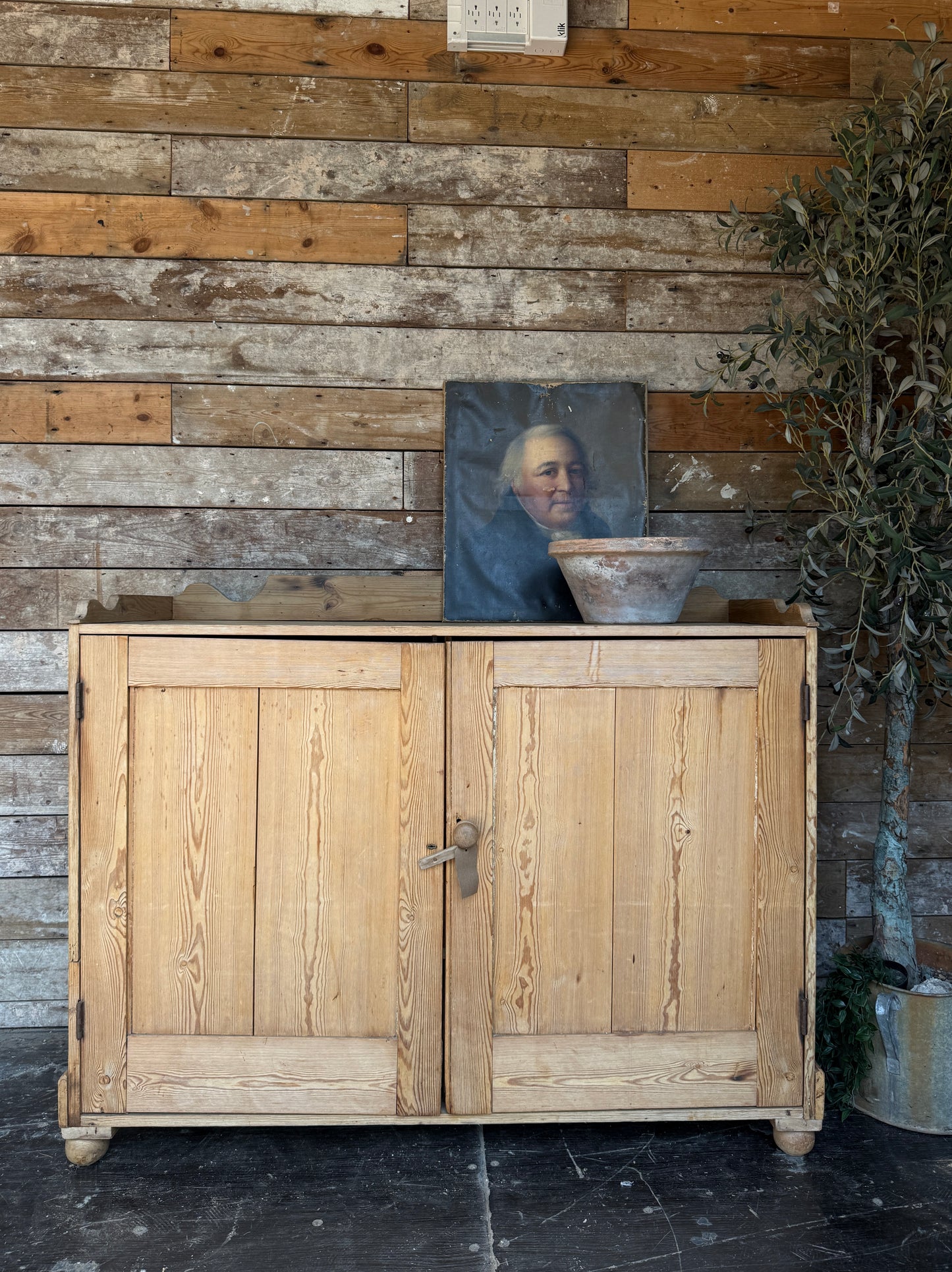 Dutch old pine sideboard