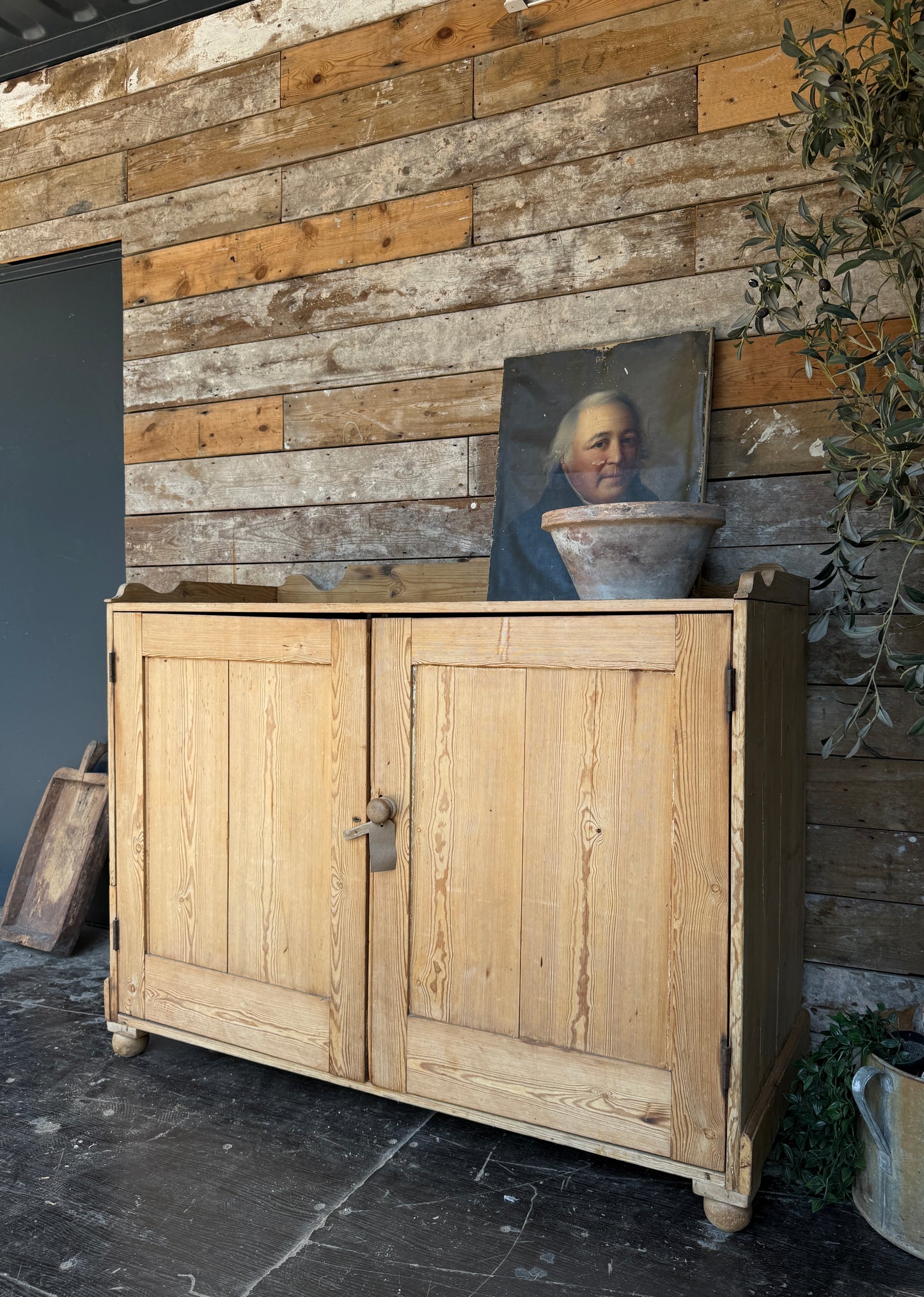 Dutch old pine sideboard