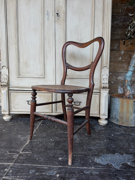 Pretty Victorian balloon back chair