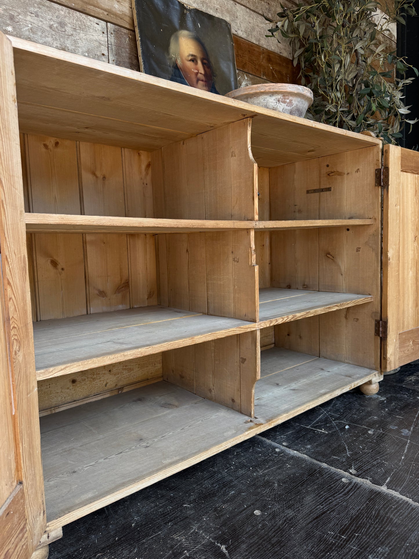 Dutch old pine sideboard