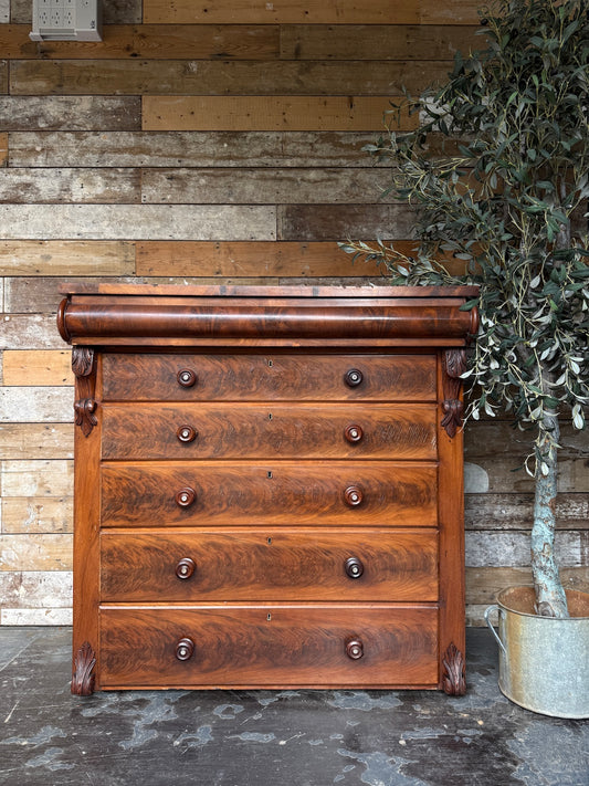Big rustic Scottish chest of drawers