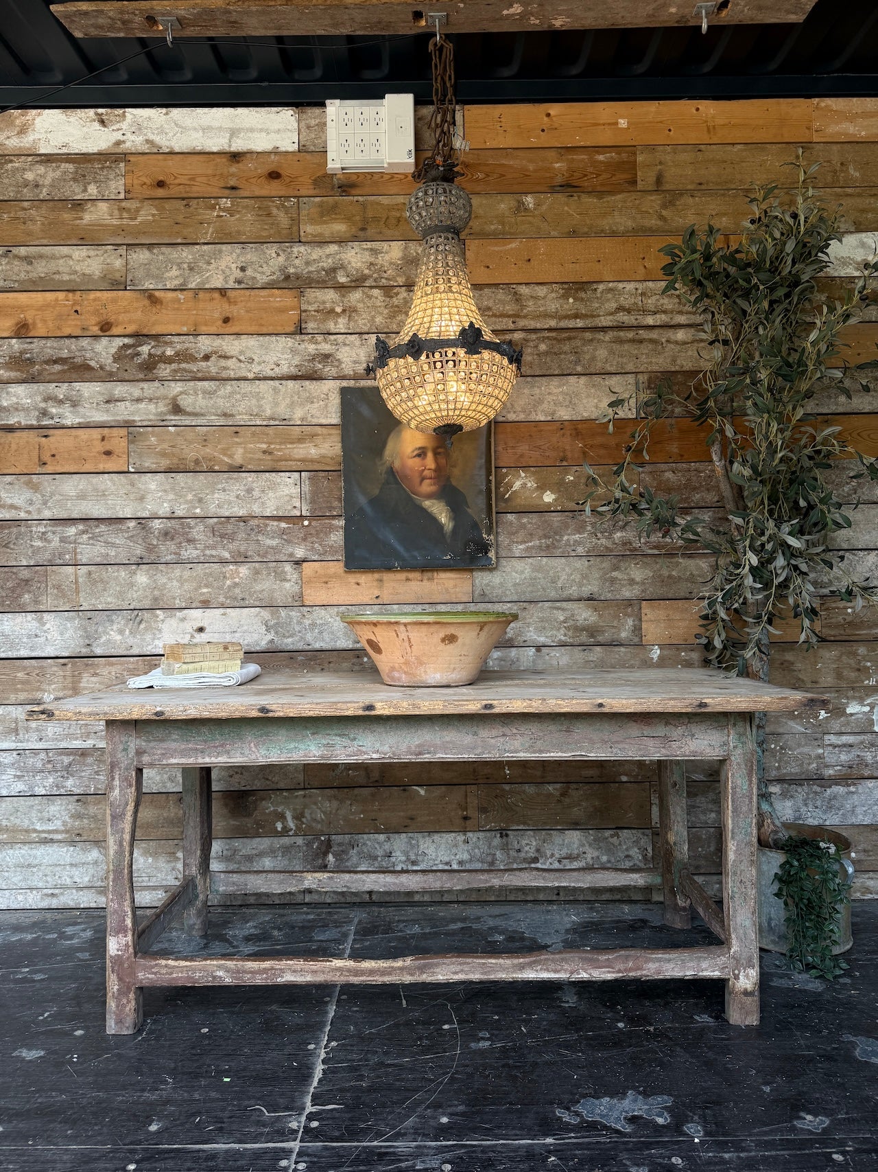 Rustic prep table
