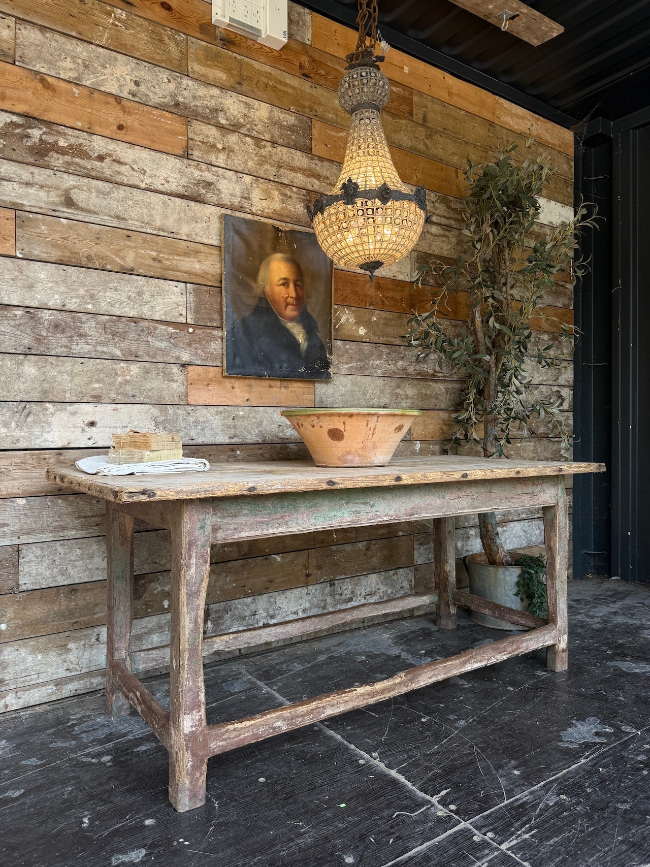 Rustic prep table
