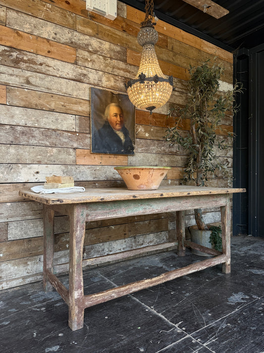 Rustic prep table