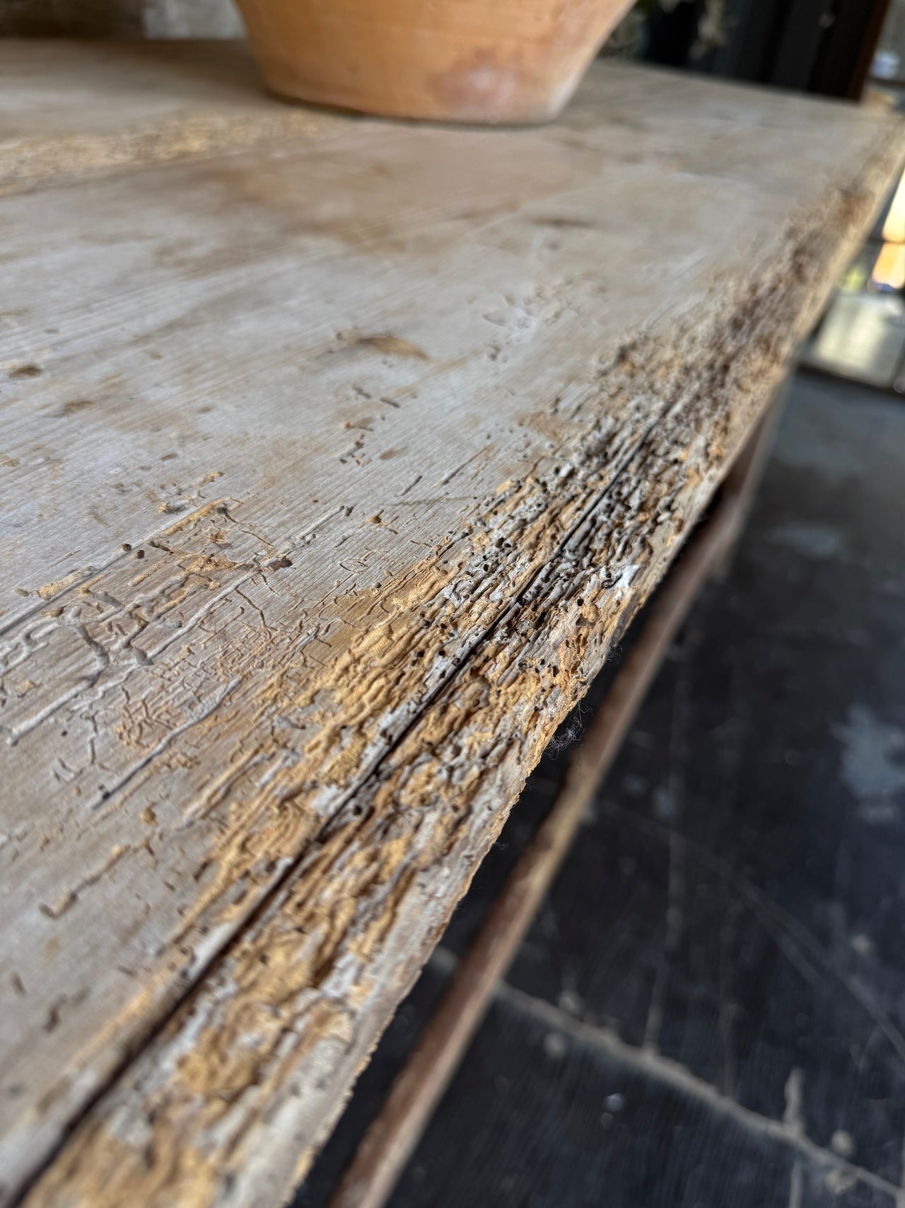 Rustic prep table