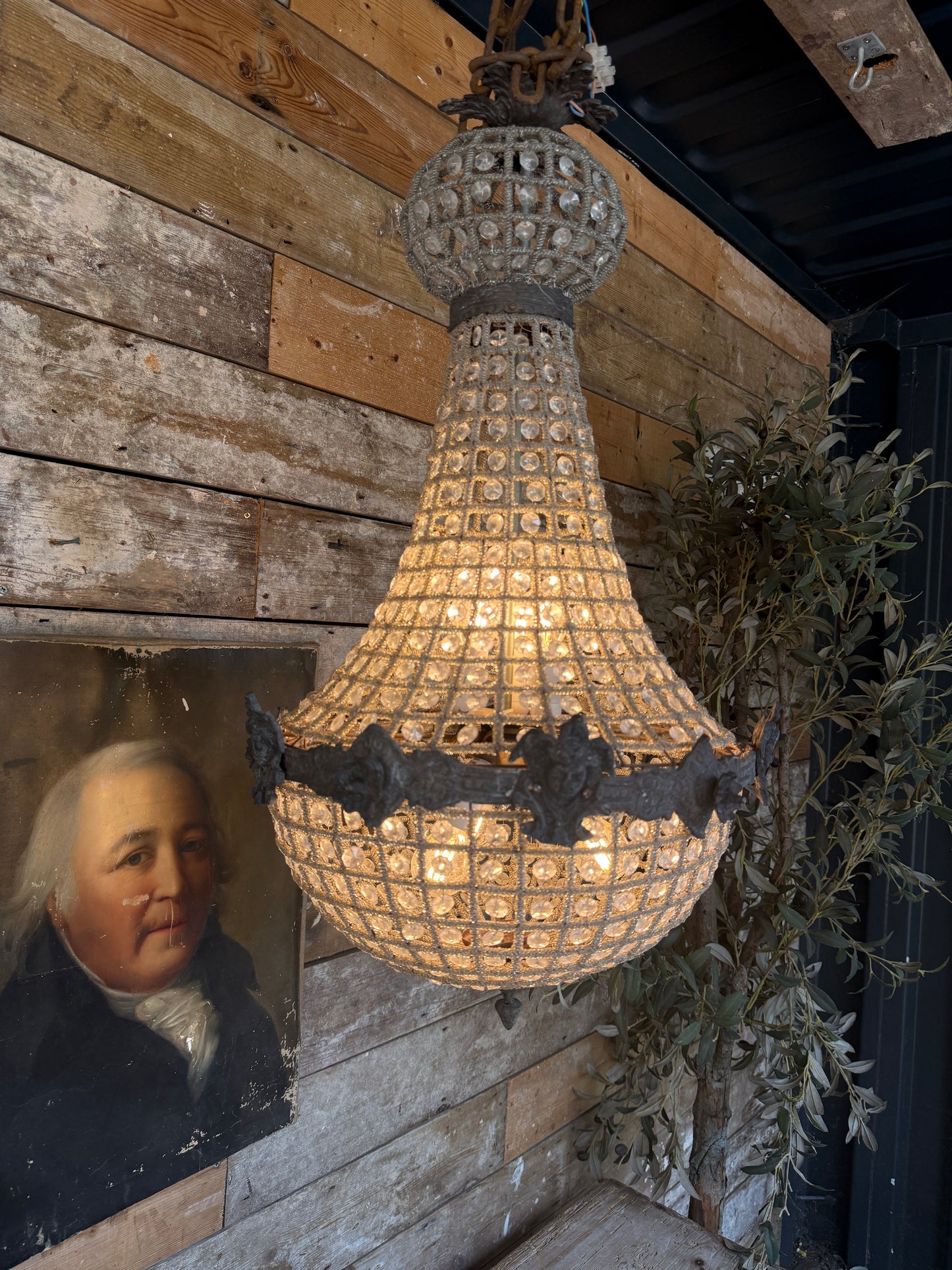 Small empire style chandelier