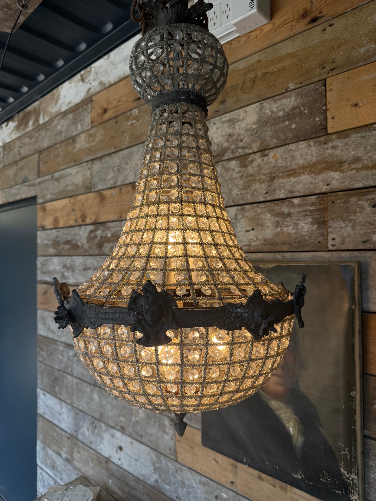 Small empire style chandelier