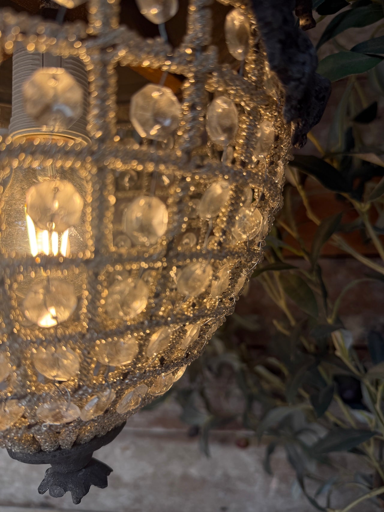 Small acorn chandelier