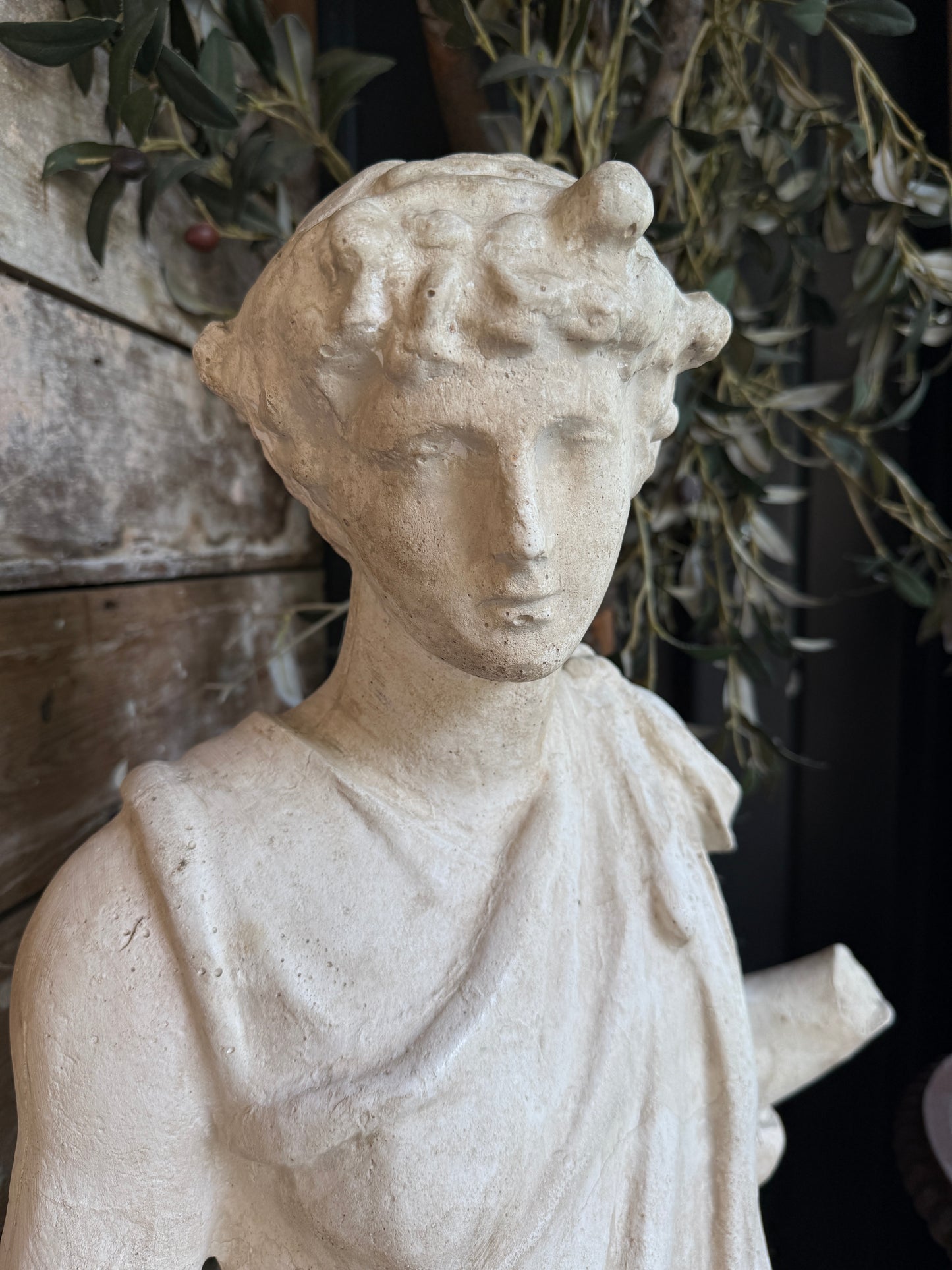 Classical Grand Tour style plaster statue