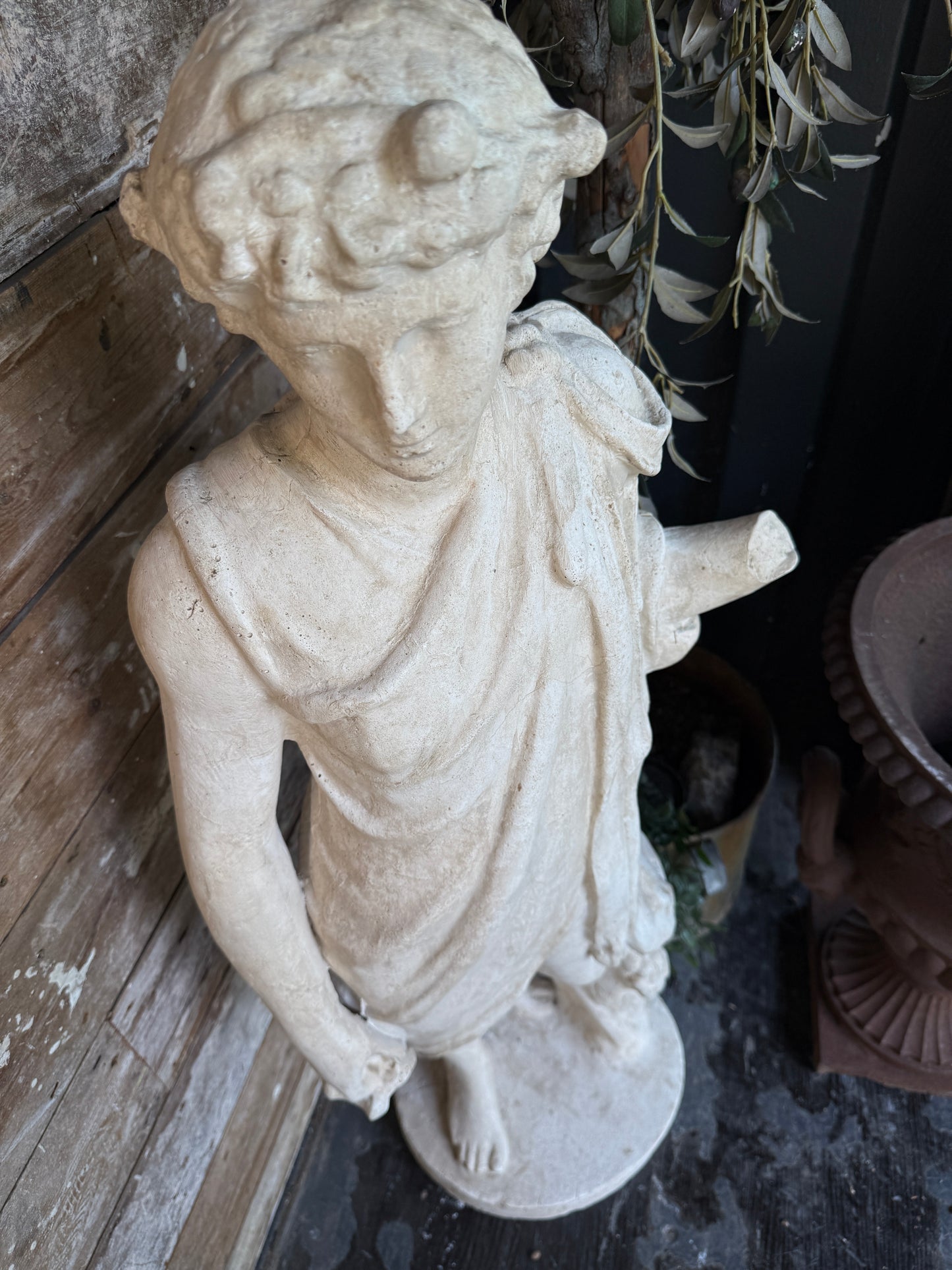 Classical Grand Tour style plaster statue