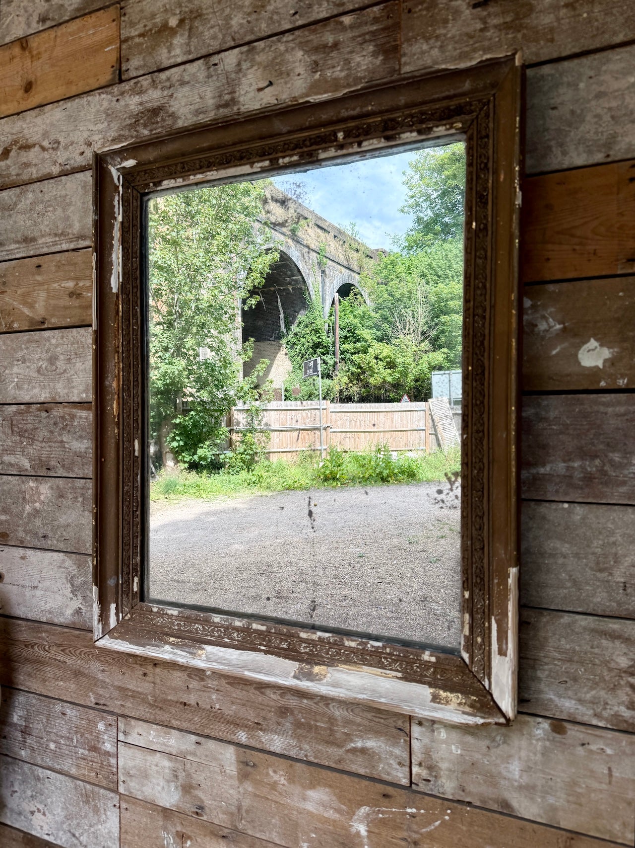 Original distressed mirror