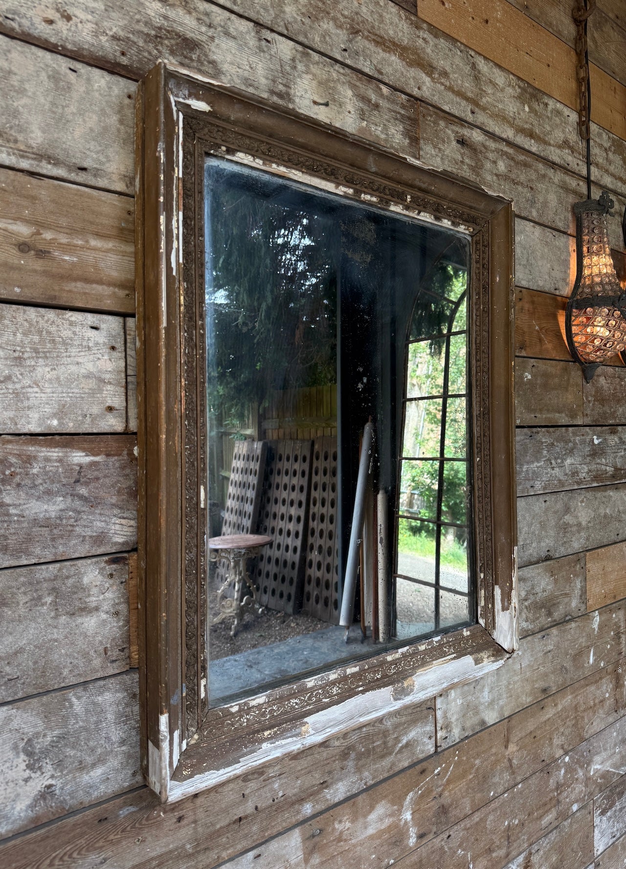 Original distressed mirror