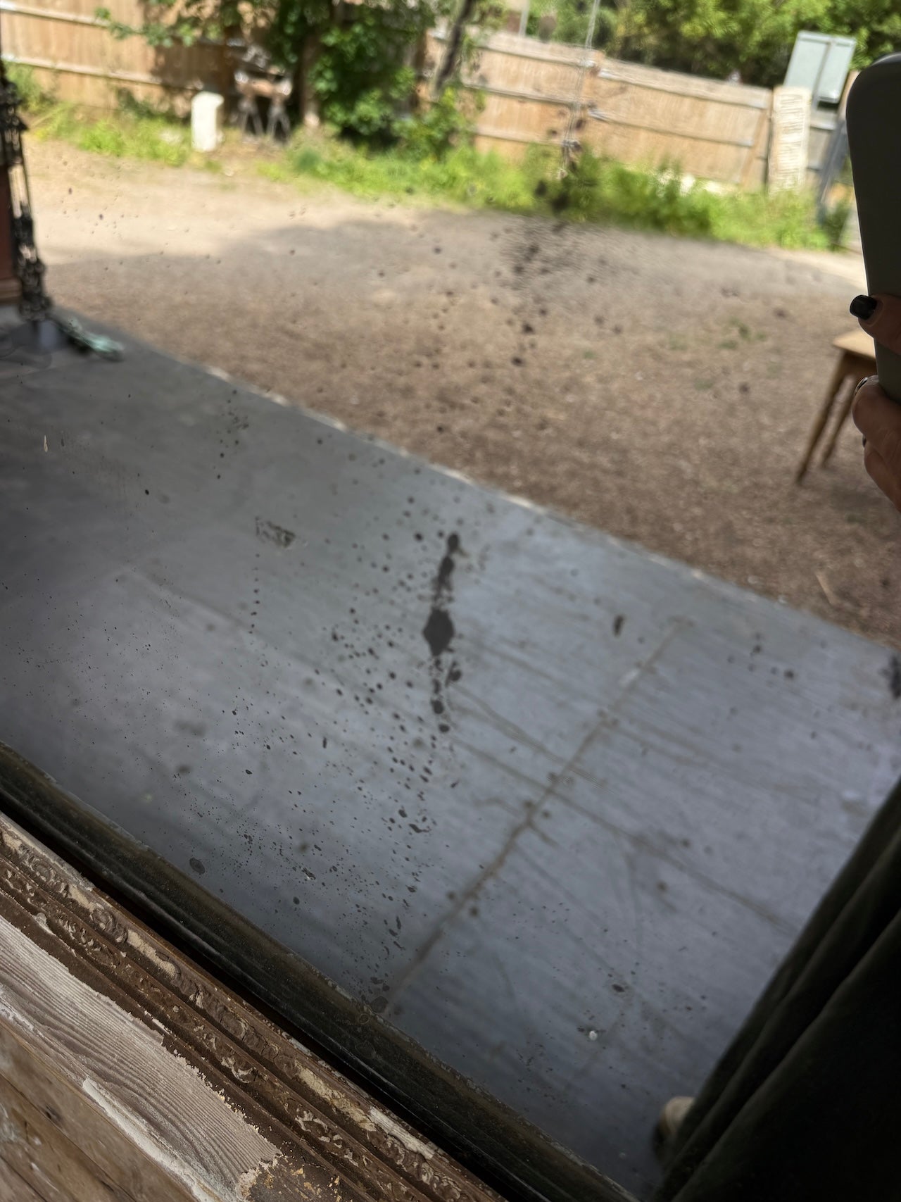 Original distressed mirror
