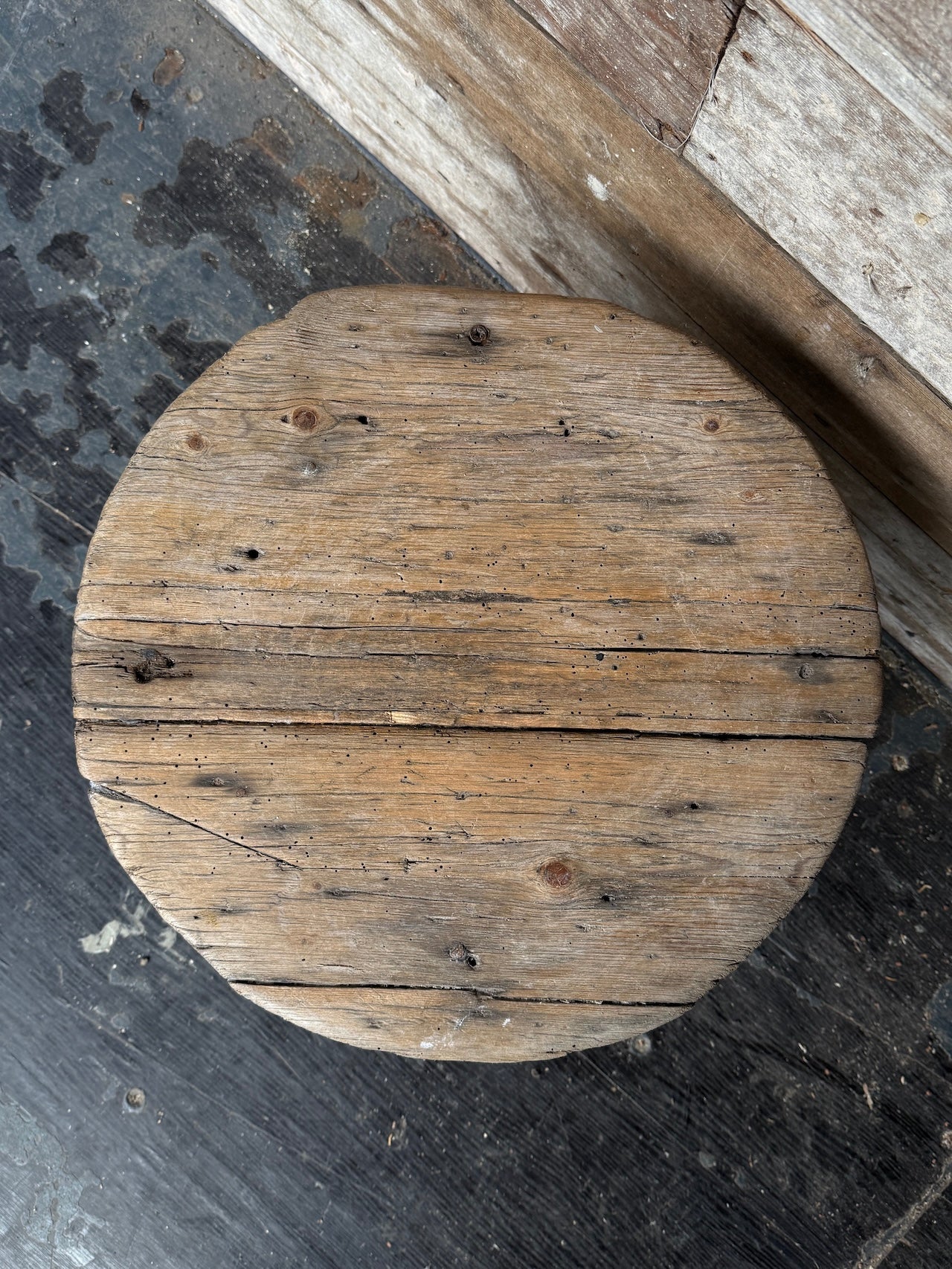 Rustic little vintage stool
