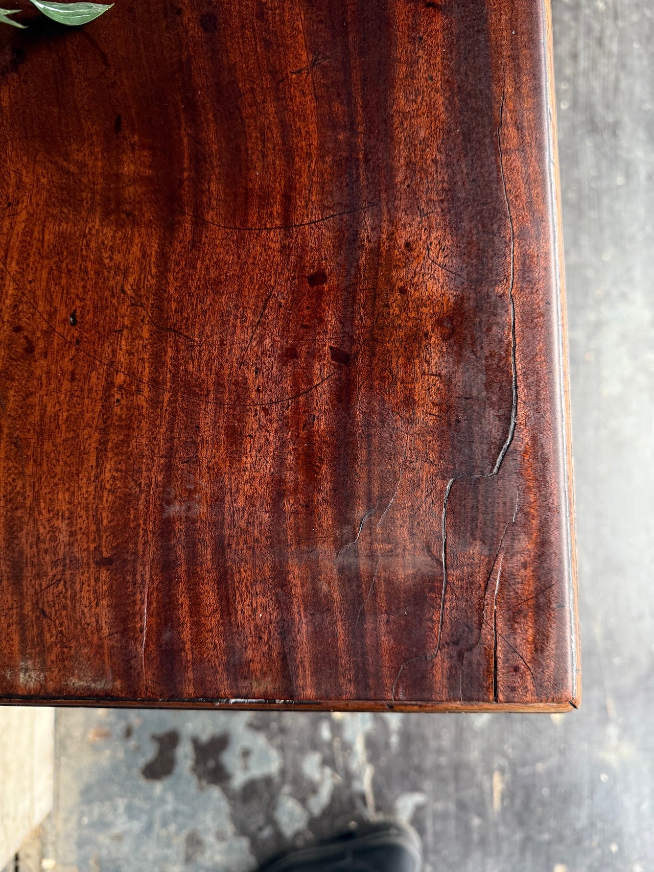 Pretty little mahogany fold out card table