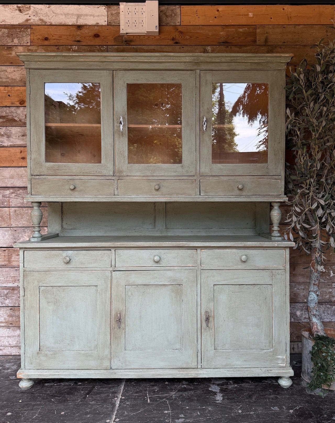 Glazed painted dresser