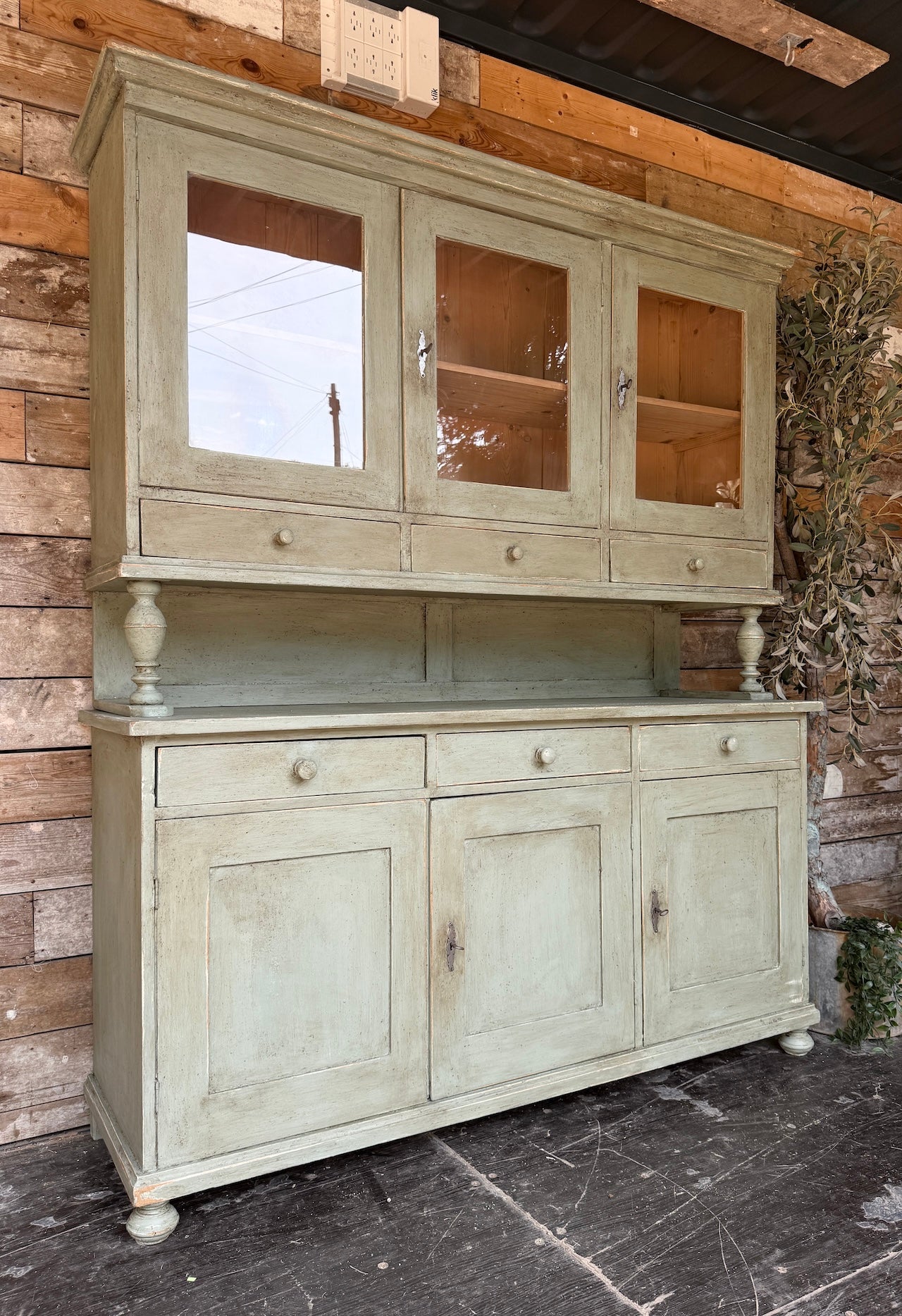 Glazed painted dresser