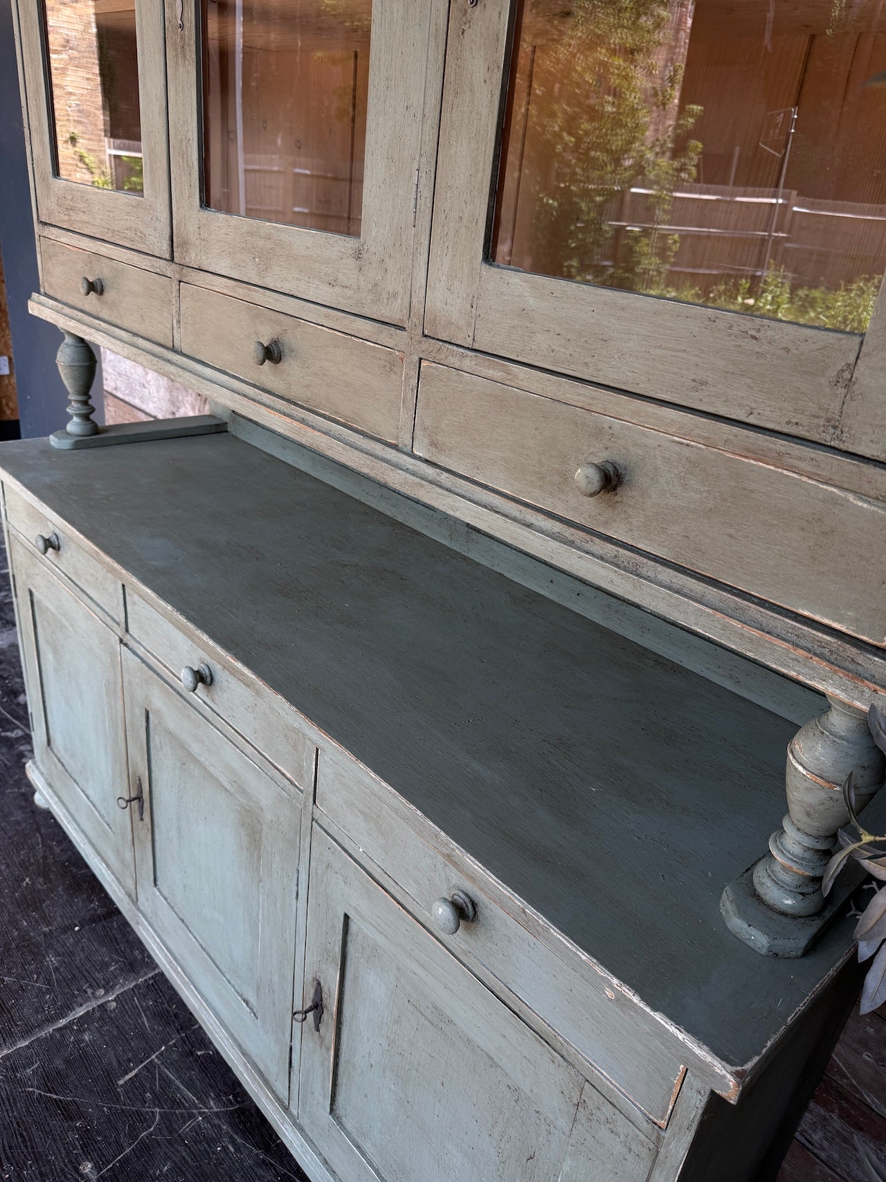 Glazed painted dresser
