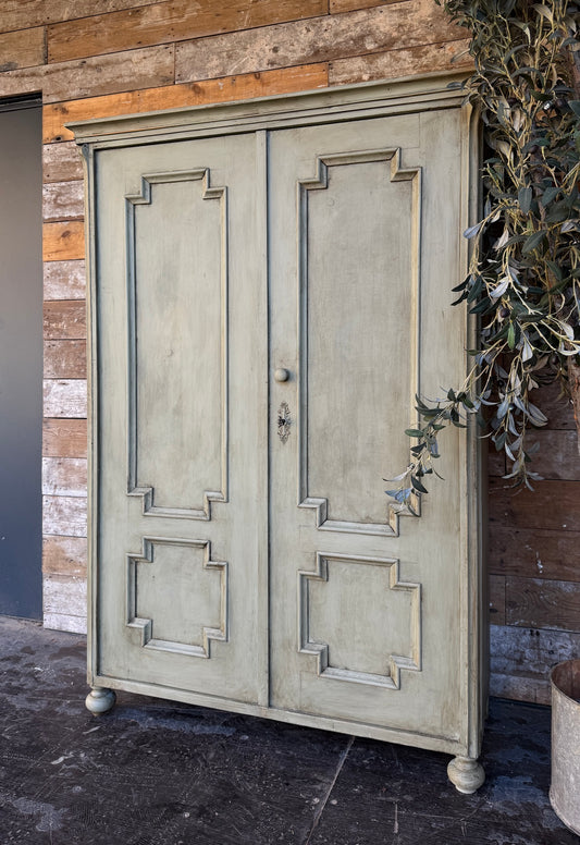 Handsome vintage cloaks cupboard