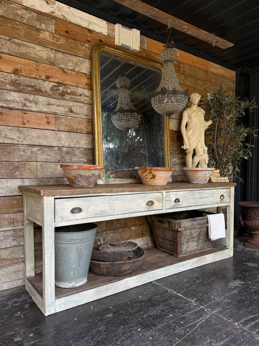 Bespoke reclaimed Prep Table / Kitchen Island