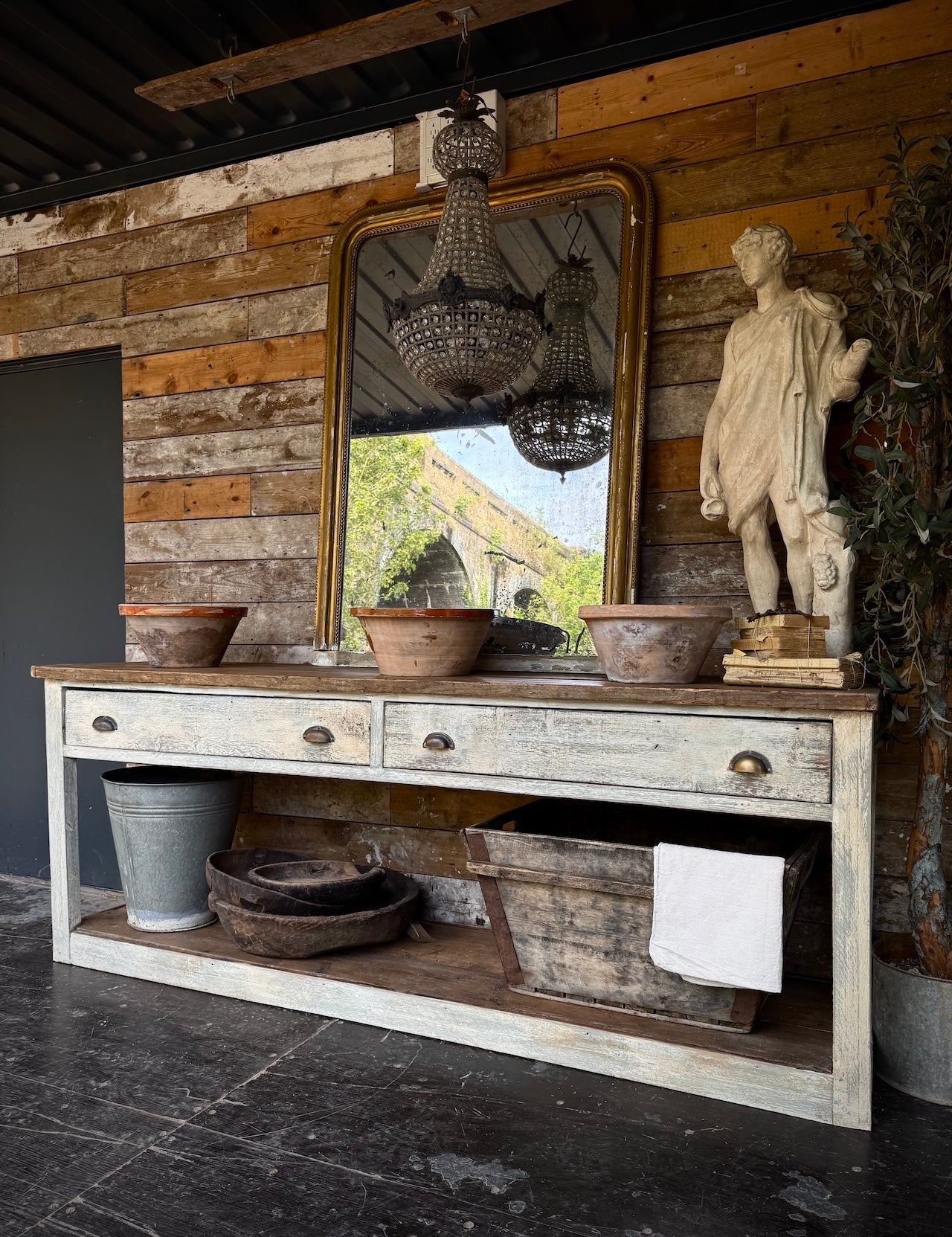 Bespoke reclaimed Prep Table / Kitchen Island