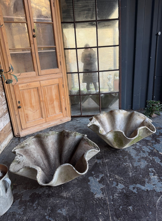 Stunning pair of Willy Guhl Handkerchief Planters