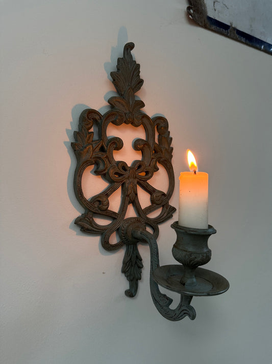 Vintage candle wall sconce