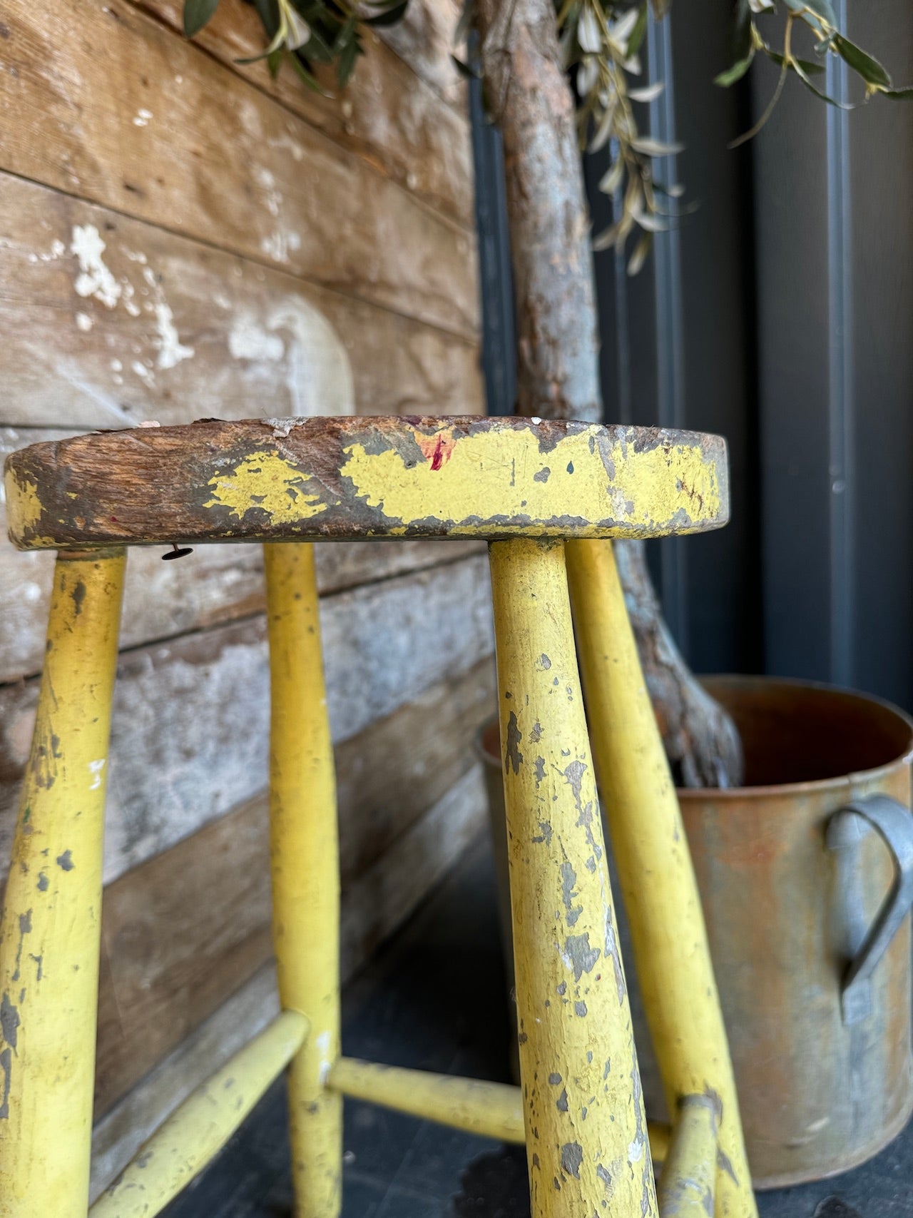 Rustic artists stool