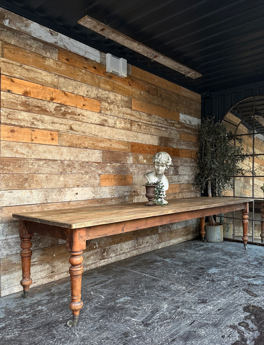 Gorgeous rustic, reclaimed 3.2 metre table