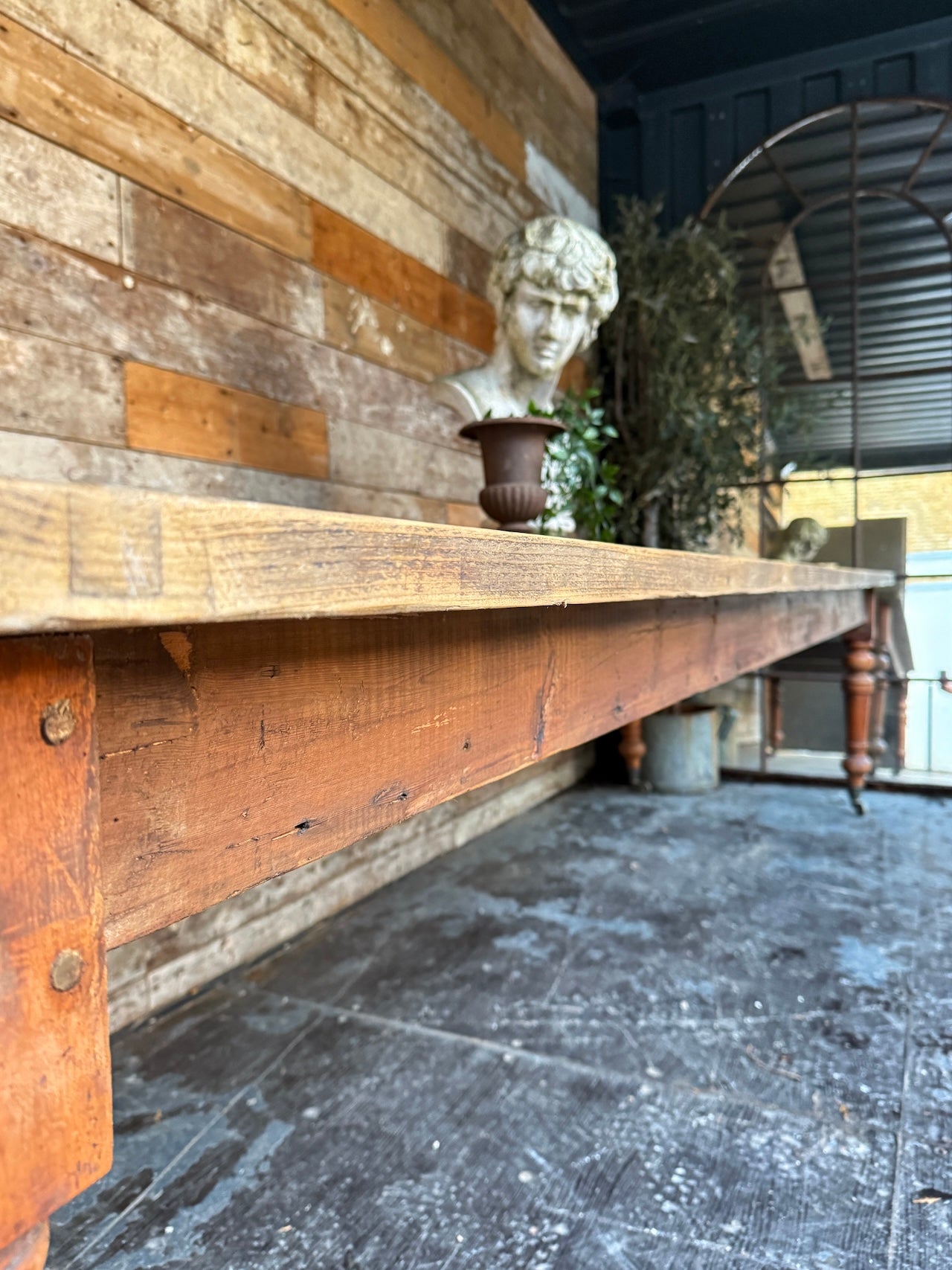 Gorgeous rustic, reclaimed 3.2 metre table
