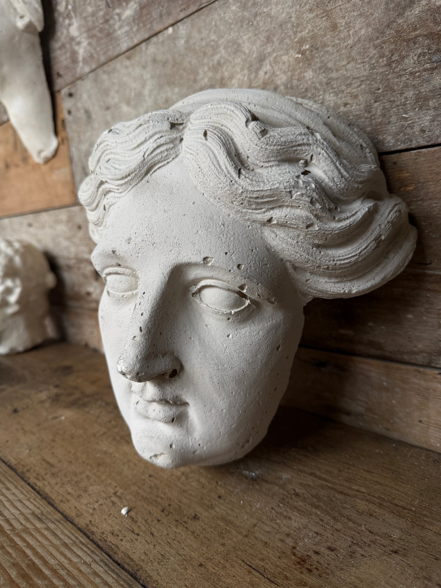 Plaster female Greek head